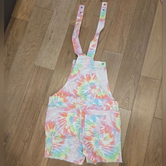 THE CHILDREN'S PLACE | NWT Tie-Dye Pastel Short Overalls - Picture 2 of 4